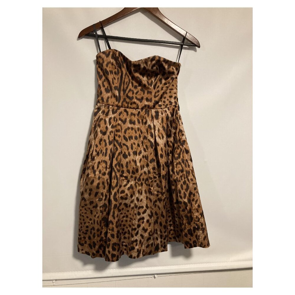 Forever New Leopard Print Strapless Dress – Bold & Chic